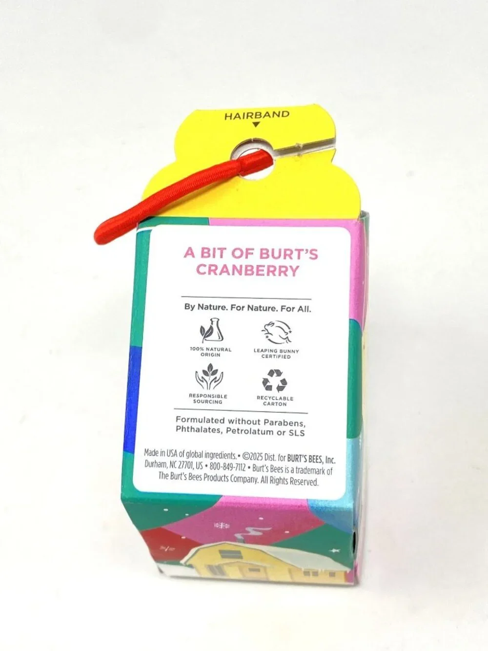 Burt's Bees Holiday Stocking Stuffer Bit of Burt's Lip Balm Cranberry Spritz